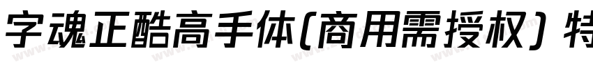字魂正酷高手体(商用需授权) 特粗字体转换